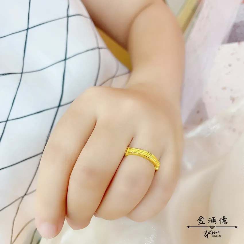 微笑的一天-黃金戒指｜女生金戒指|金滿億台南銀樓_03
