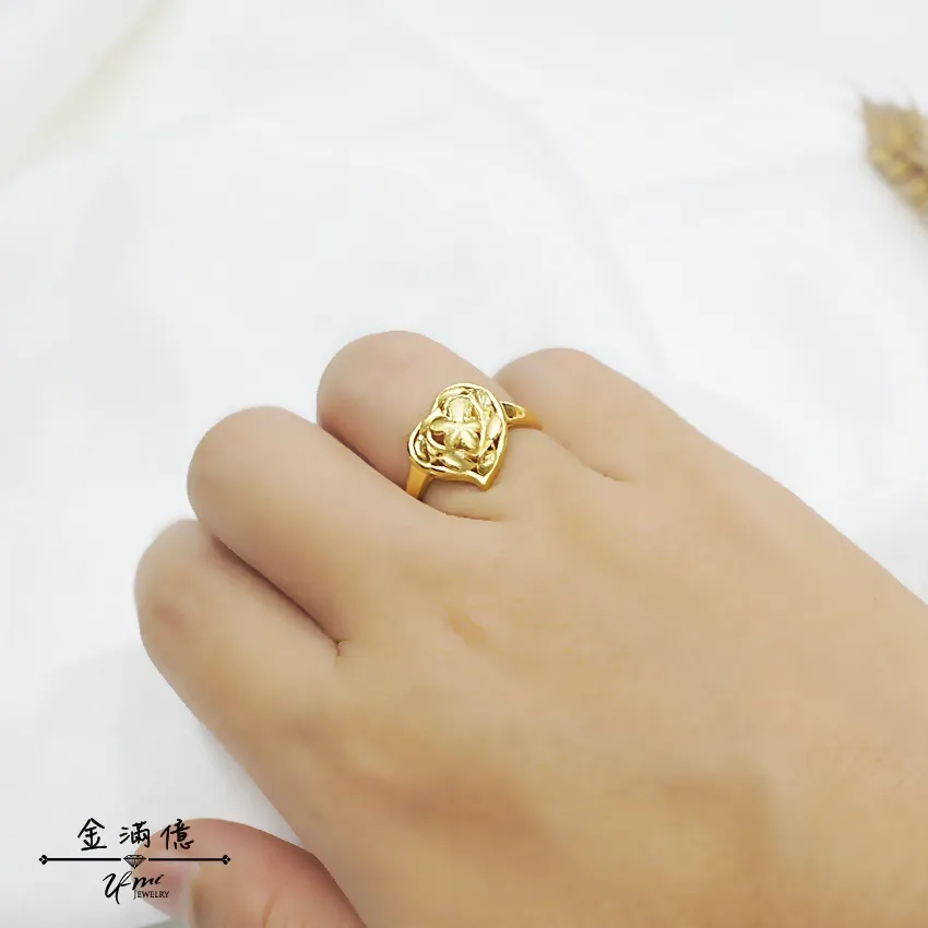 大方的愛-黃金戒指｜女生金戒指|金滿億台南銀樓_03