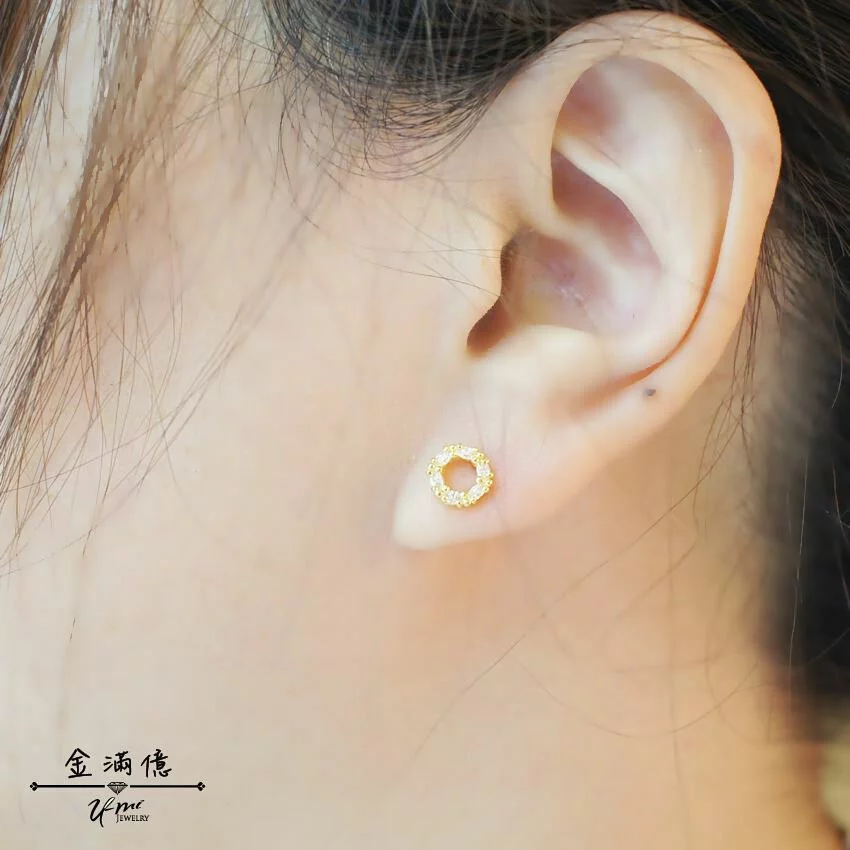 黃金耳環-許願之光-女生耳環_03