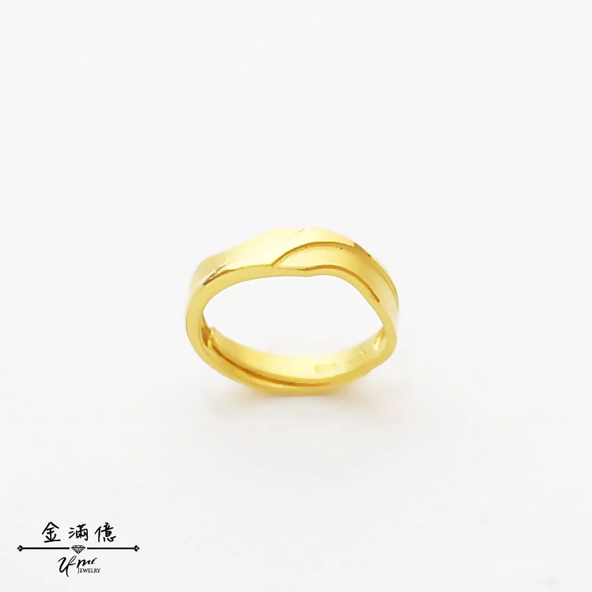圖騰設計 - 黃金戒指 - 男生戒指