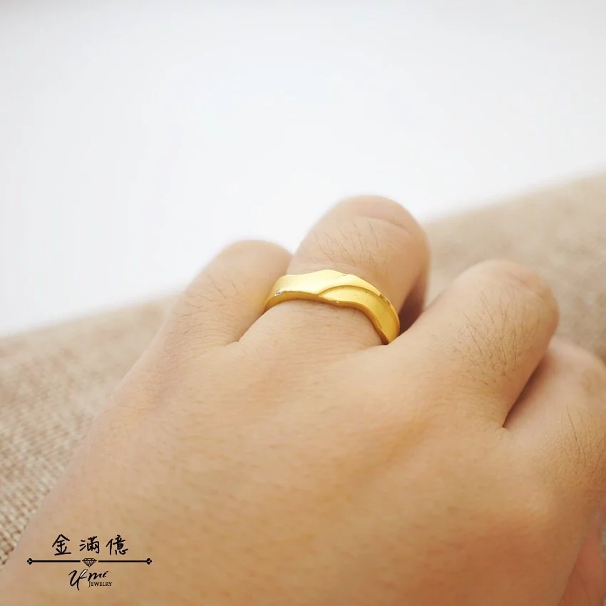黃金戒指-圖騰設計-黃金男生戒指_03