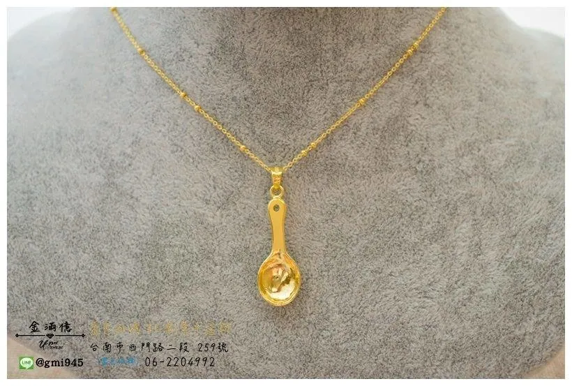 客製化訂做-黃金項鍊-彌月金飾(3)