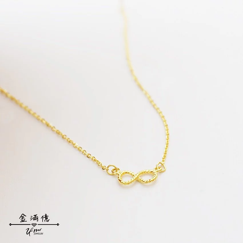 黃金項鍊-捲捲夢想-黃金小套鍊_01