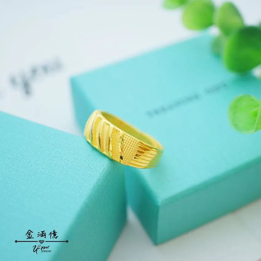 alt="黃金戒指-穩重的你黃金男生戒指_02