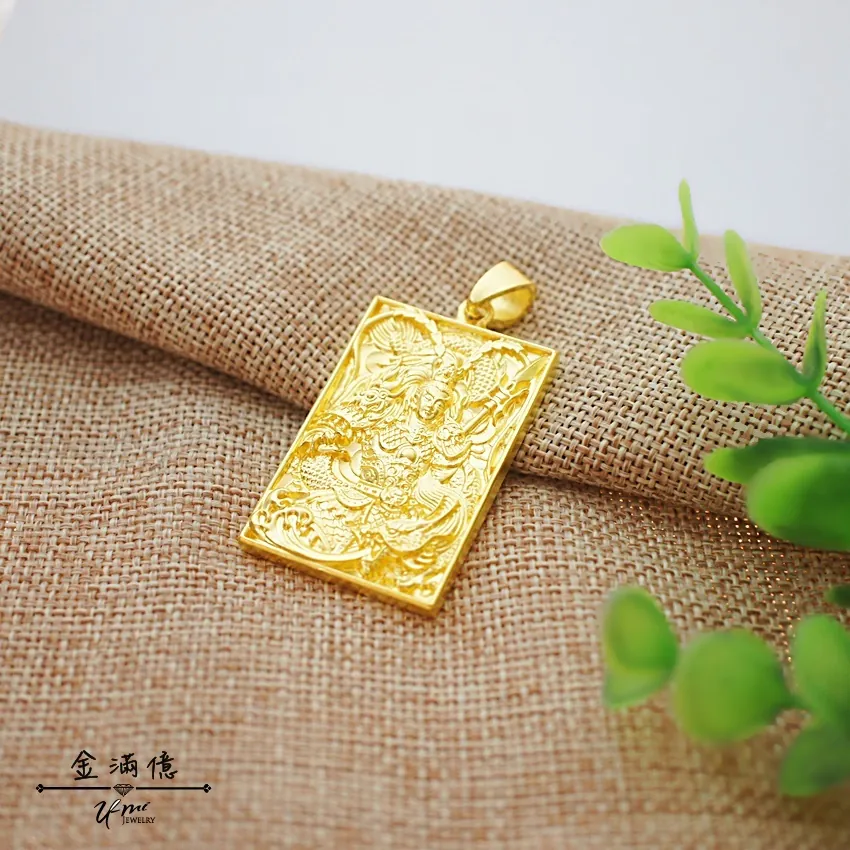 黃金墜飾-中壇元帥(三太子)- 黃金男生墜飾_02