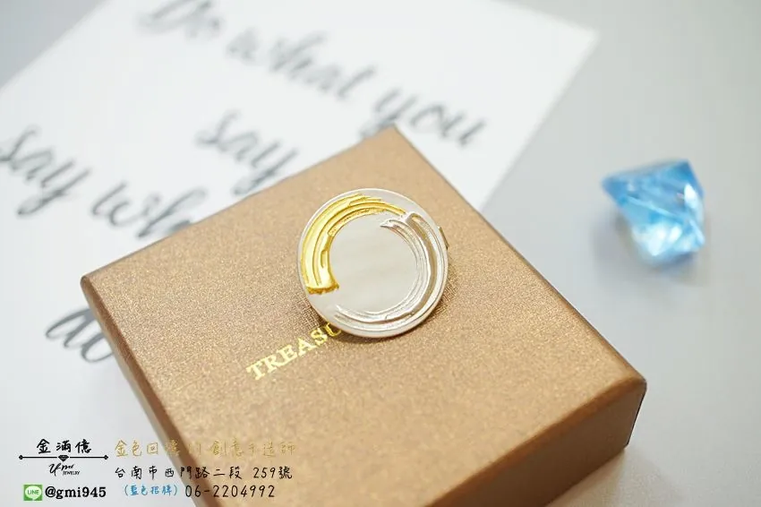 特殊客製化-企業公司Logo純銀胸章