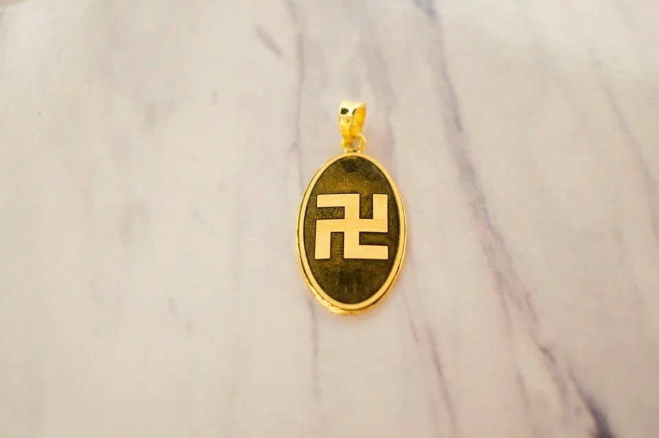 客製化黃金訂做-阿彌陀佛背面卍字黃金墜子 (2)