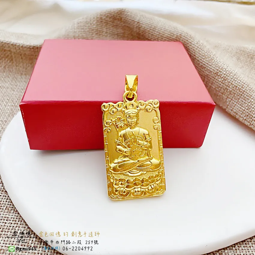客製化飾品-蓮花太子 -神明墜子-訂做黃金|黃金項鍊 (1)