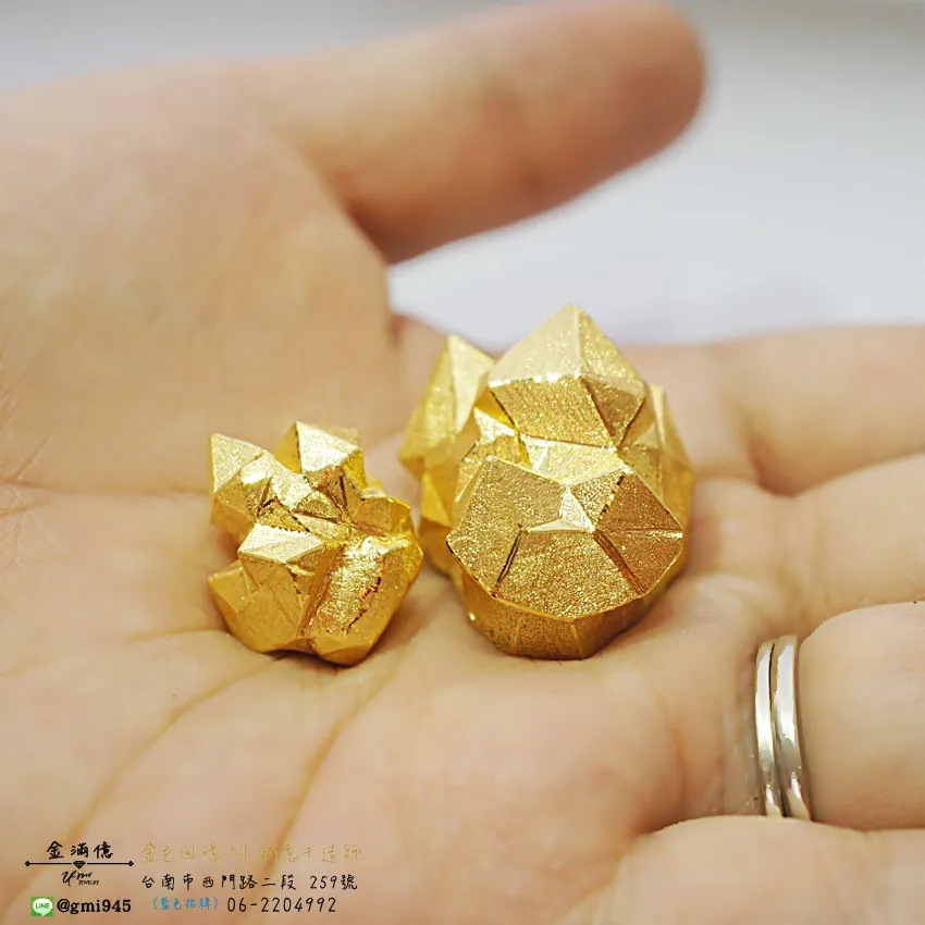特殊訂做黃金-純金水晶造型-黃金擺件 (3)