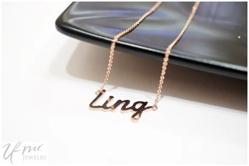 客製化-ling姓名項鍊(3)