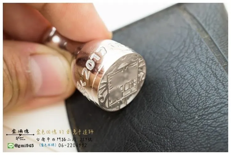 特殊訂做-一克拉鑽石白金印章 (3)