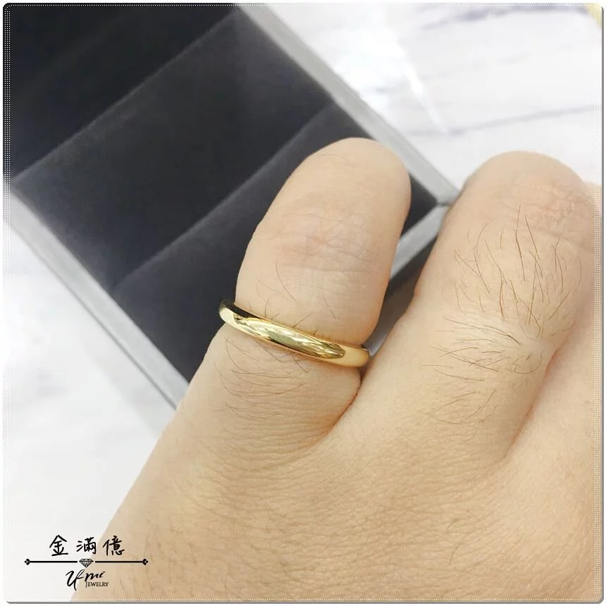 特殊訂做-穩久賺黃K金戒指 (3)