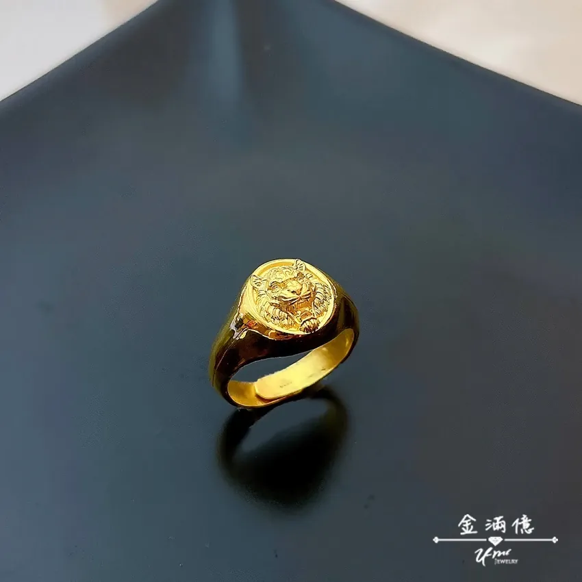 客製化飾品-老虎|黃金戒指
