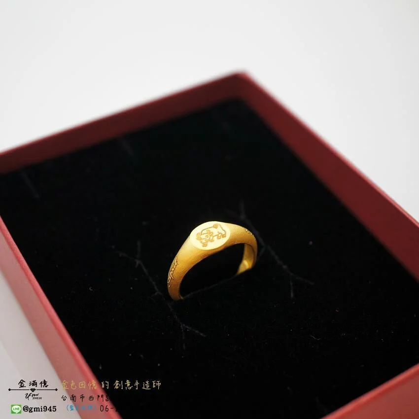 客製化飾品-金牛戒-訂做黃金|黃金戒指 (1)