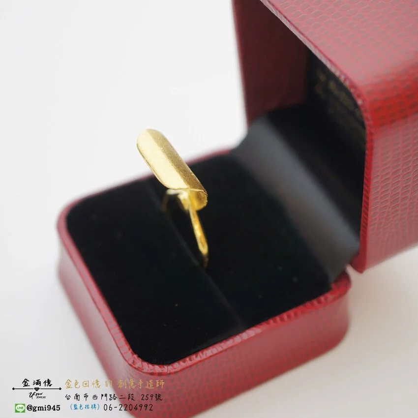 訂做黃金戒指-客製化金飾-易開罐拉環造型-求婚黃金戒指 (2)