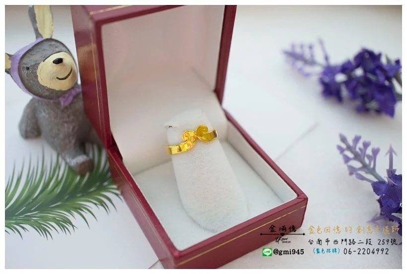 訂做黃金戒指-緊箍圈造型戒指 (1)