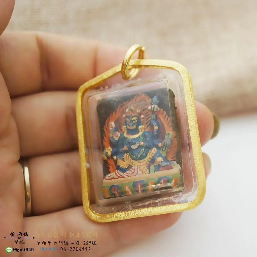客製化飾品-佛牌-黃金包框|墜子鑲框 (3)