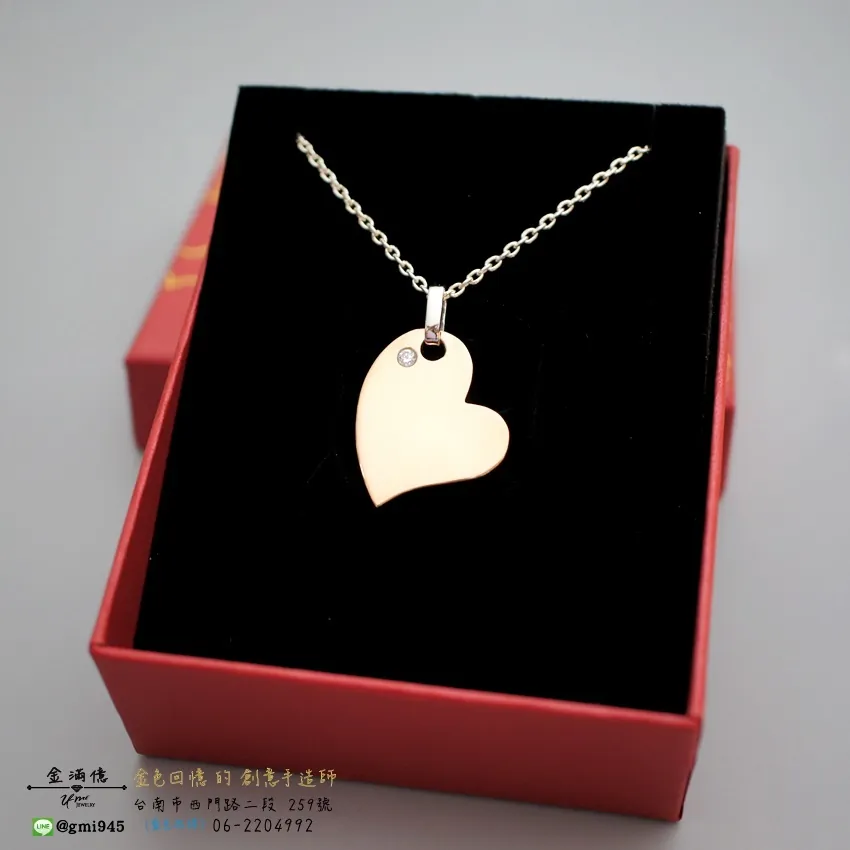 訂做銀飾-新人的結婚禮物-情侶純銀項鍊 (2)