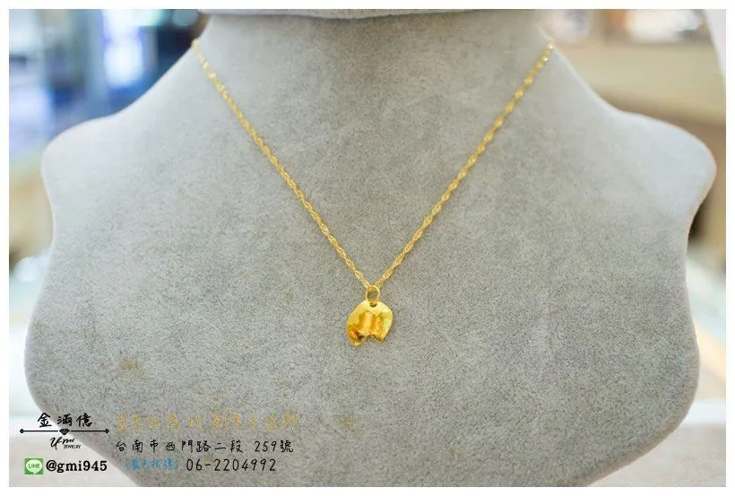 客製化訂做-黃金項鍊-櫻花花瓣黃金墜飾 (3)