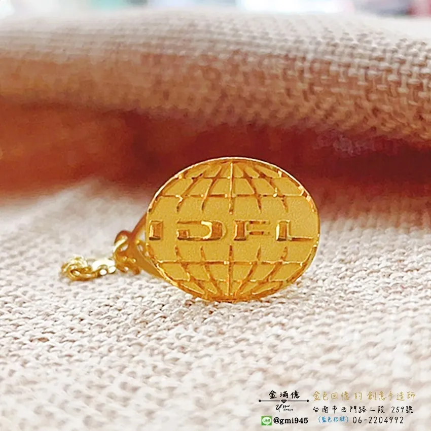 客製化黃金-公司logo設計(IDFL黃金胸章)-黃金胸針|禮品 (1)