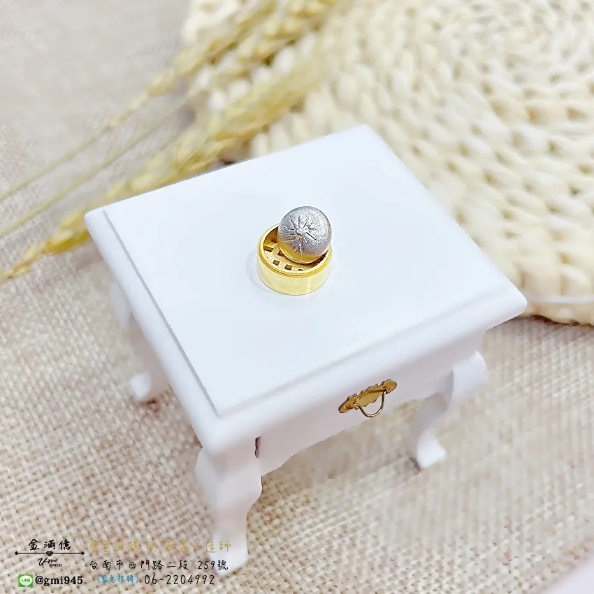 客製化飾品-純銀小籠包與黃金蒸籠(蒸蒸日上) -黃金擺件|禮品 (1)