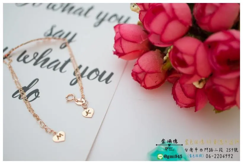 玫瑰K金手鍊-HappyForever - 結婚禮物 (3)
