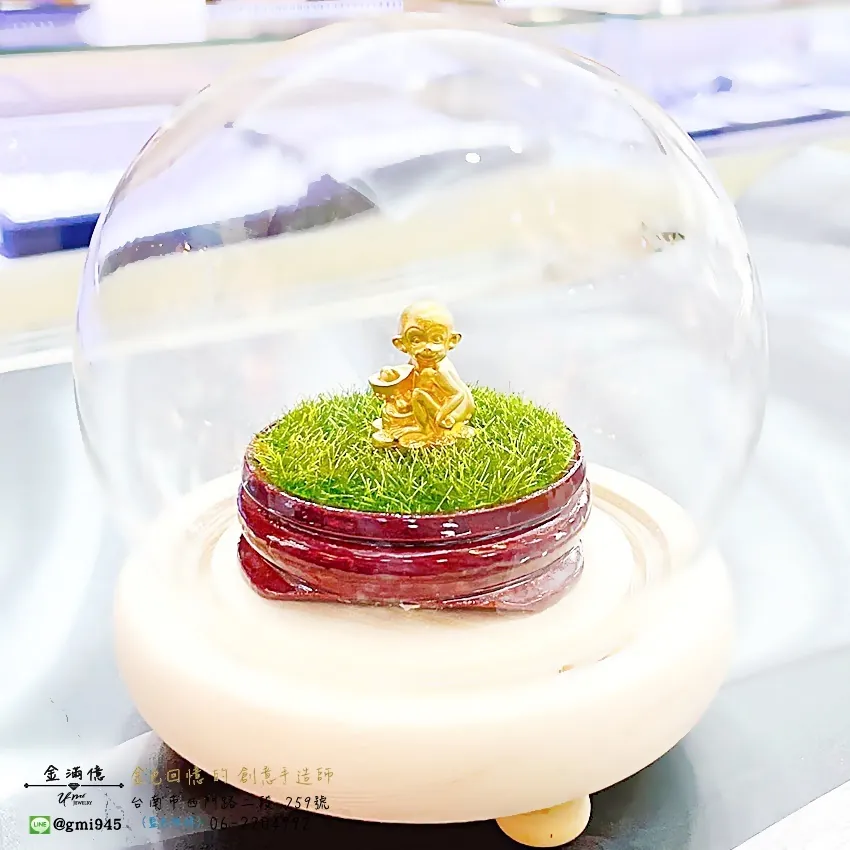 客製化飾品-生肖猴子-黃金擺件