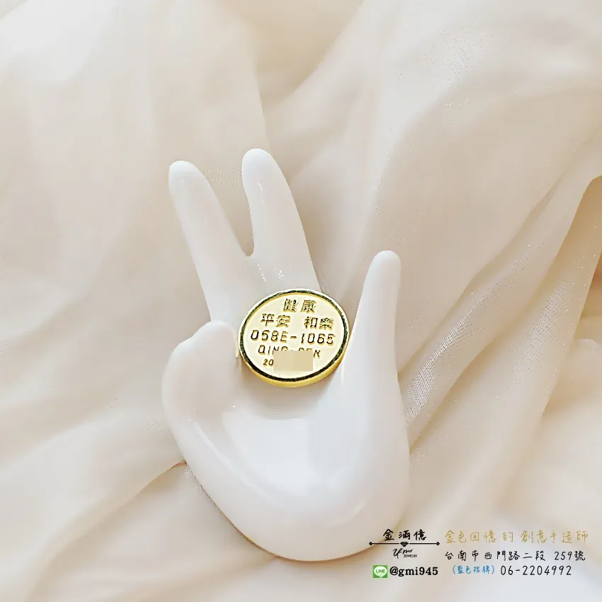 特殊訂做金飾-訂做爸爸的容貌金幣-黃金禮品3)