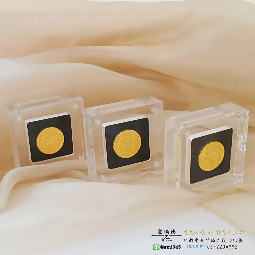 特殊訂做金飾-訂做爸爸的容貌金幣-黃金禮品(4)