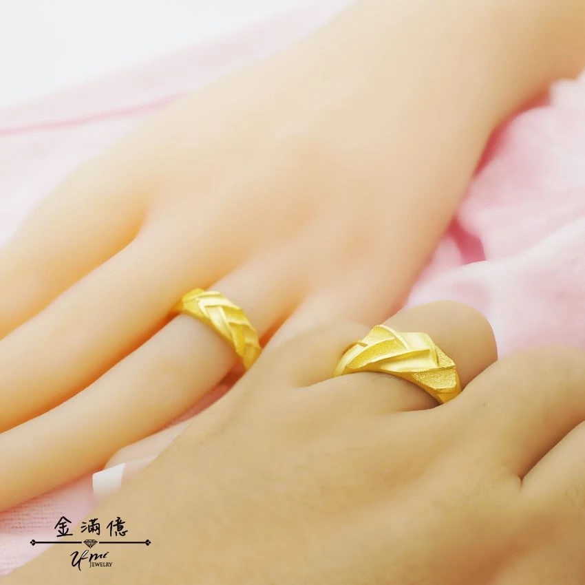 黃金戒指-繁榮世界-黃金對戒_03