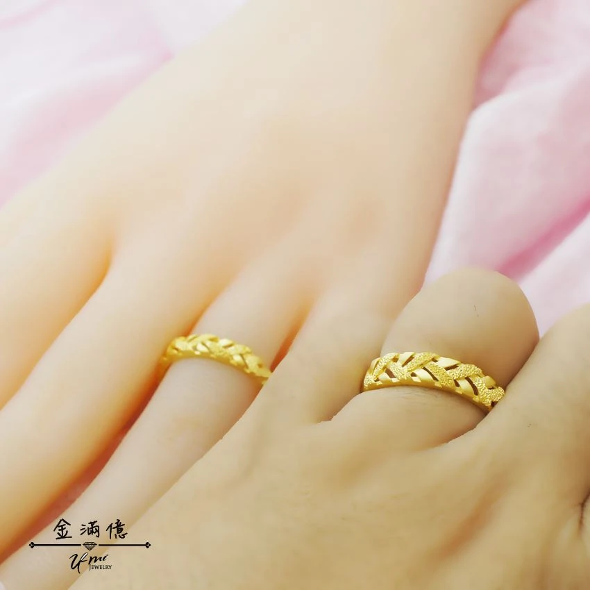 黃金戒指-我為妳閃耀-黃金對戒_03