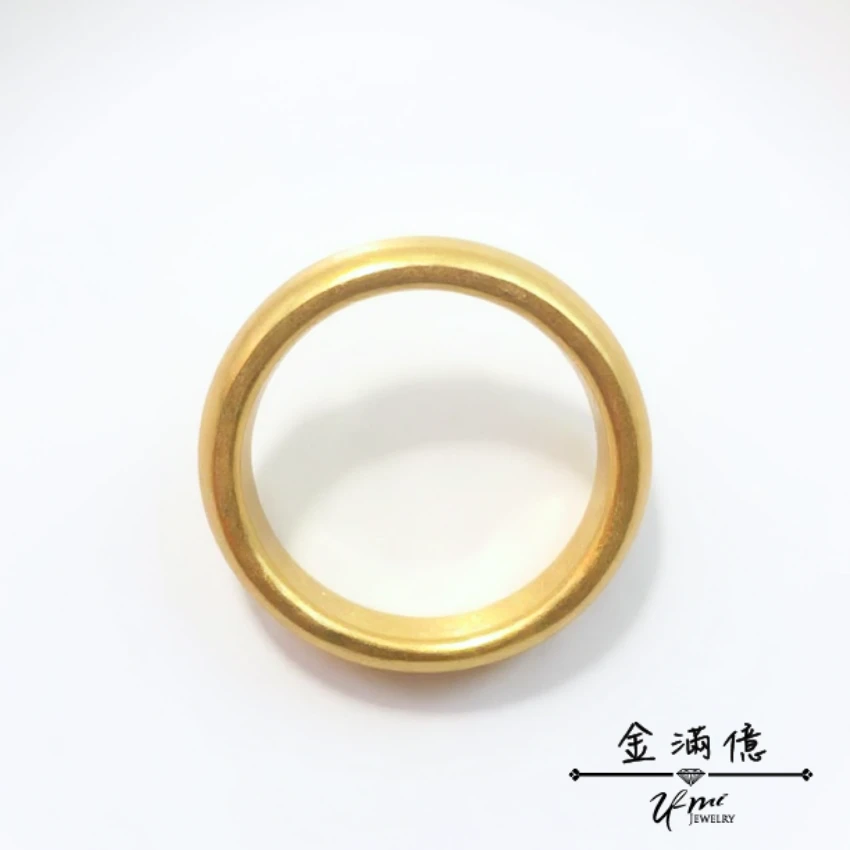 古法金霧面質感 - 黃金戒指