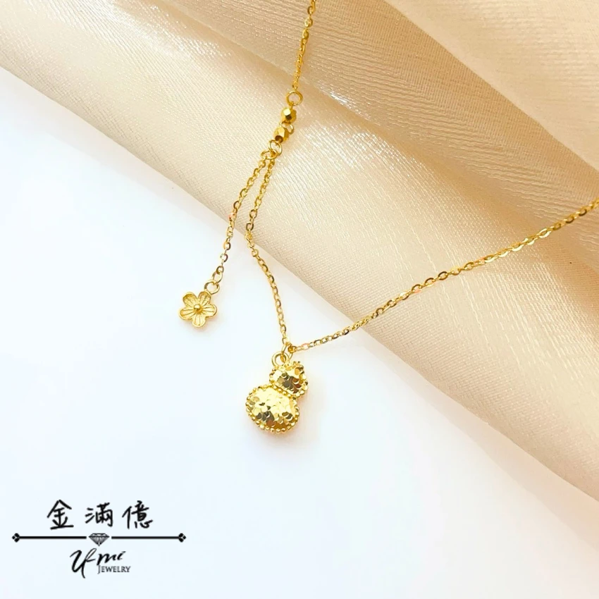 福運葫蘆-黃金套鍊 | 女生黃金項鍊