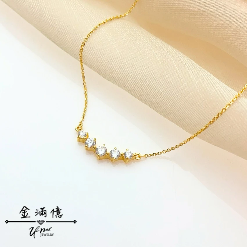 幸運微笑 璀璨星河-黃金套鍊 | 女生黃金項鍊