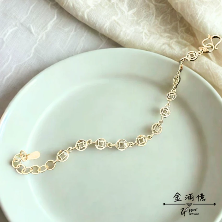 錢途無量 - 純銀寶寶手鍊｜990純銀