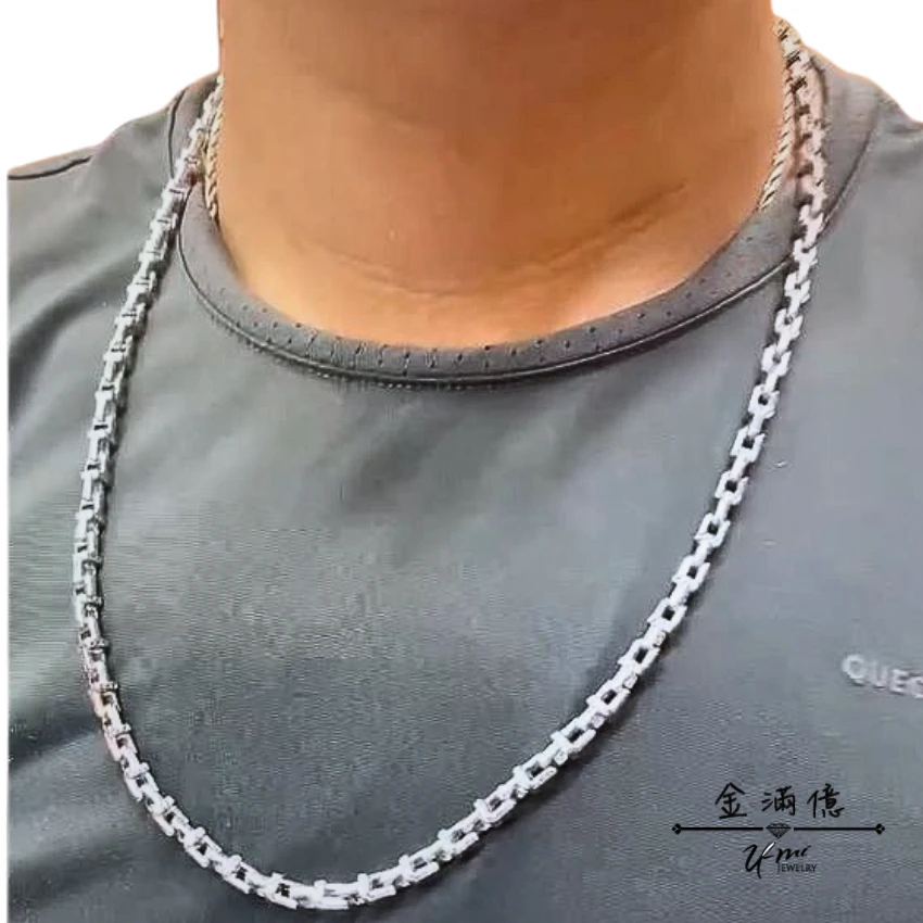 幾何方塊鍊-男生白金項鍊-鉑金項鍊|金滿億台南銀樓-04