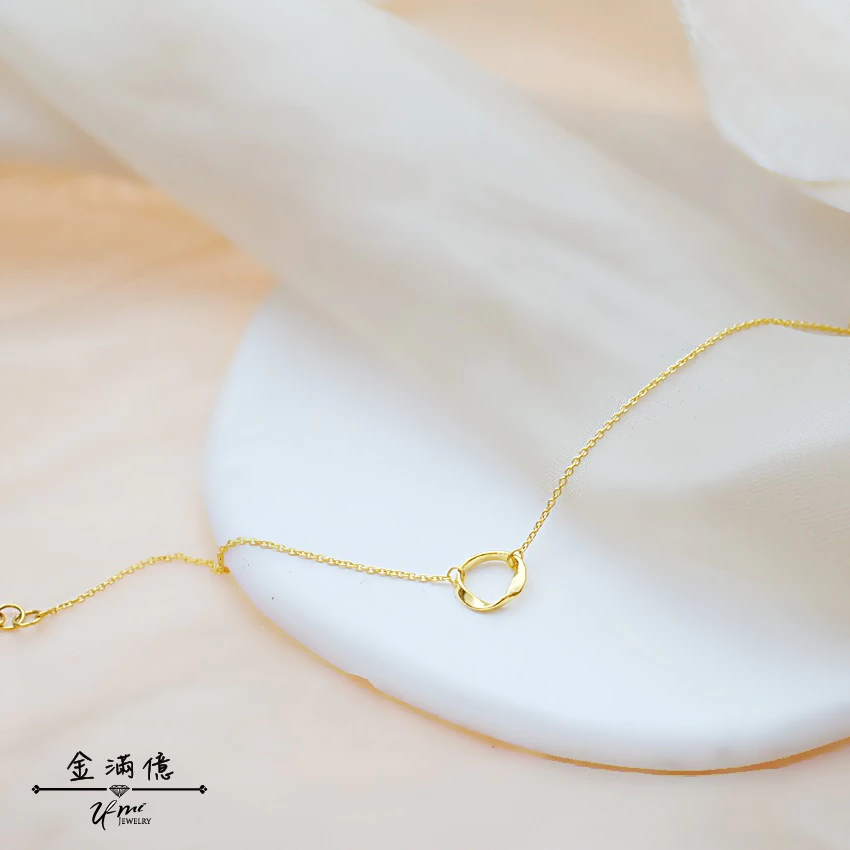 黃金手鍊-莫比烏斯環-純金女生手鍊-金滿億|台南銀樓_03