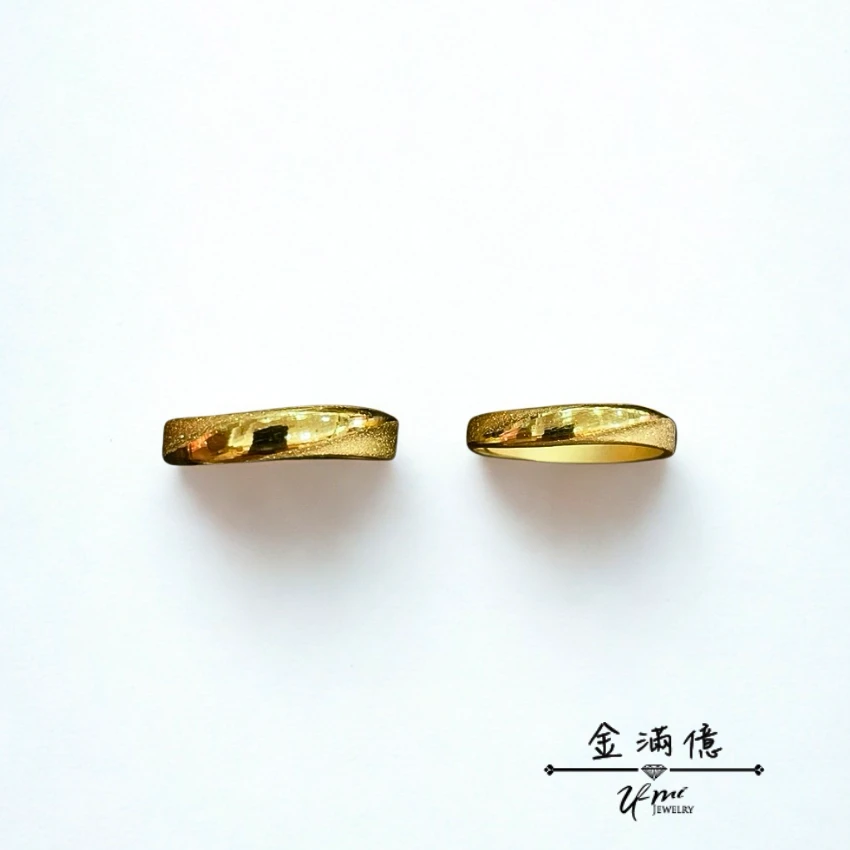星河光跡-黃金對戒｜黃金戒指