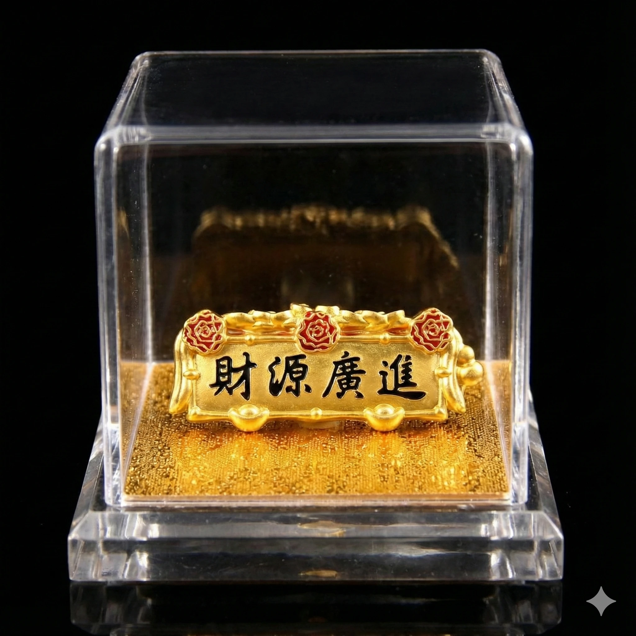 客製化文字 黃金匾額-開幕禮物|黃金擺件 (6)