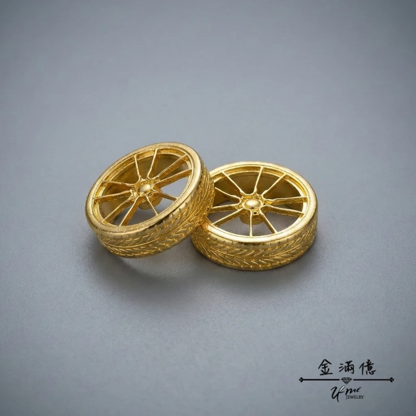 客製化飾品-黃金實心輪胎-黃金擺件|禮品