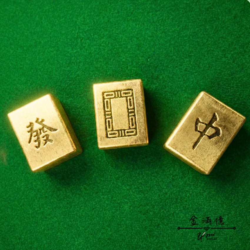 客製化黃金-1:1純金黃金麻將-金滿億銀樓-03