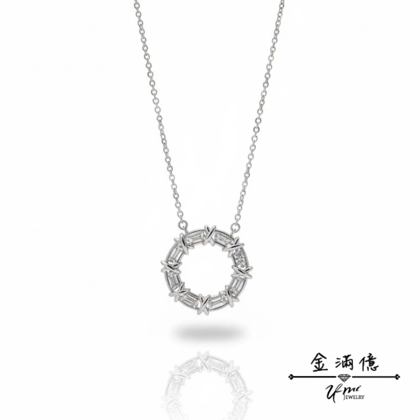 如初-女生白金套鍊|白金項鍊