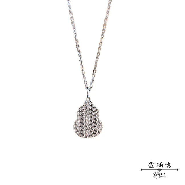 【金滿億】純度 Pt950 白金葫蘆項鍊-02