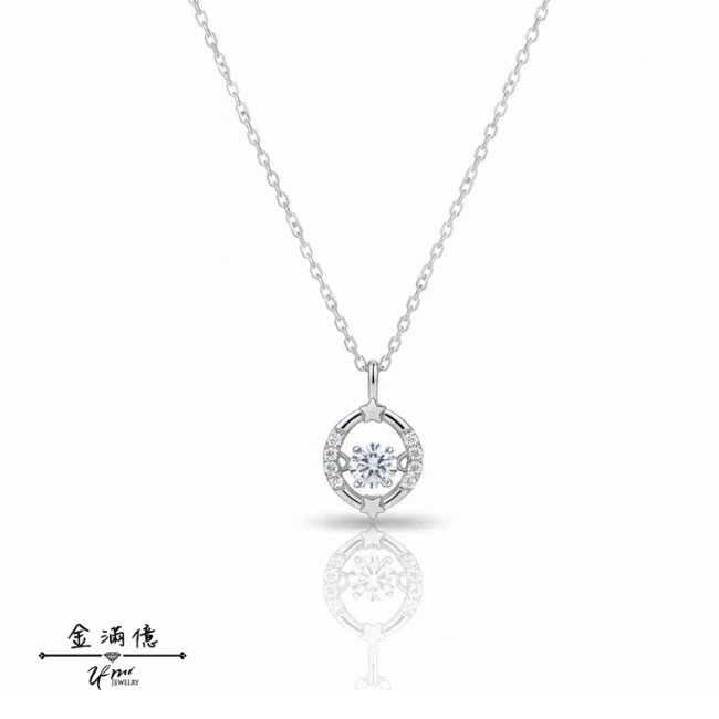 心律跳動-女生白金套鍊|白金項鍊