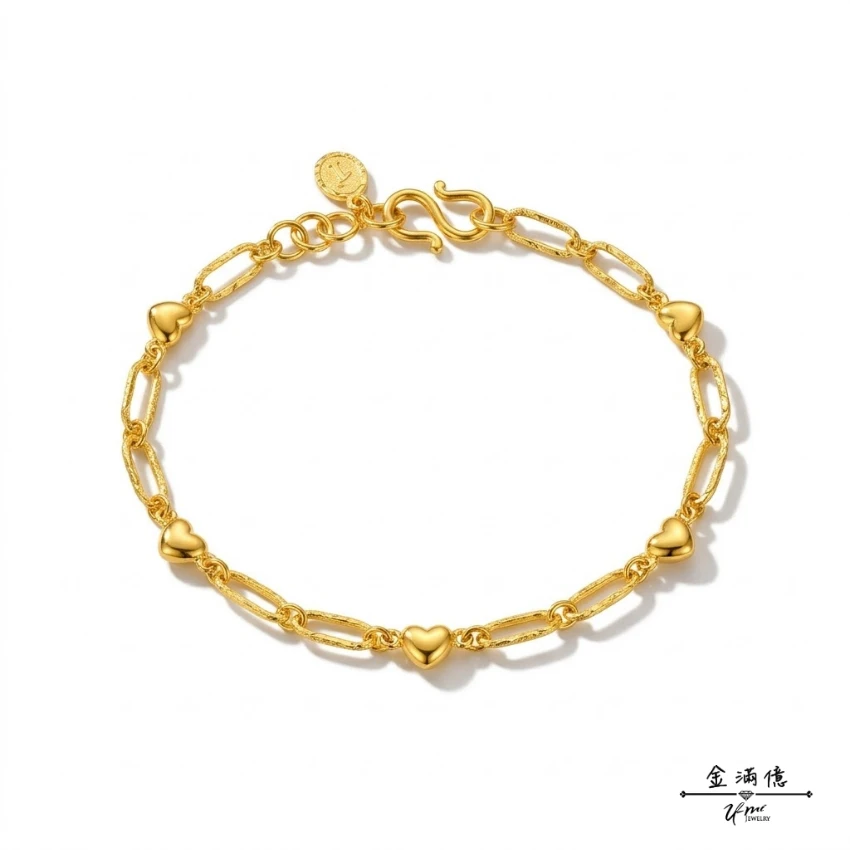 以愛為鏈 -黃金手鍊|女生手鍊