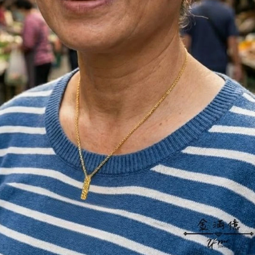 黃金墜飾-6D-hard-gold-crushed-ice-bar-pendant-999-gold- 黃金墜子_04
