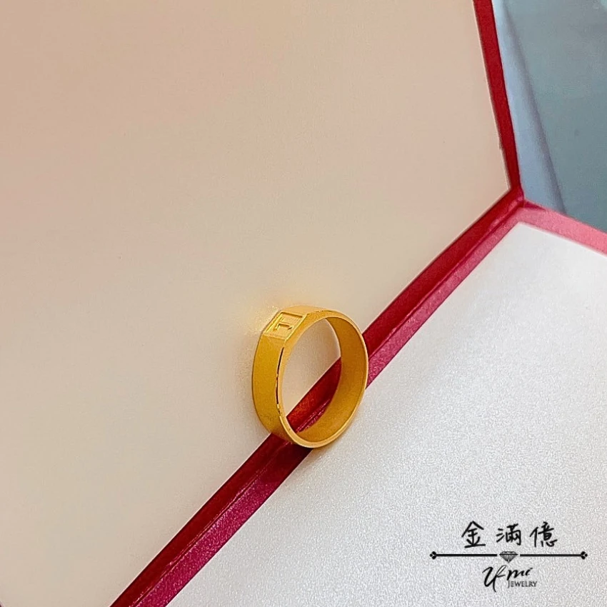 客製化飾品-丁字黃金戒指-訂做黃金|天干地支|開運飾品