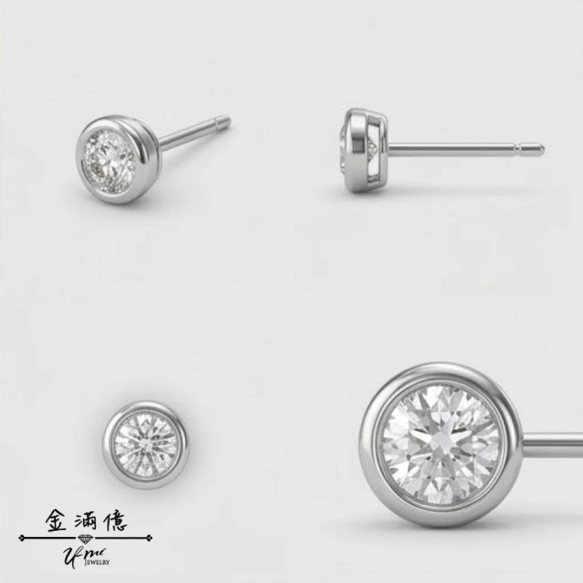 星芒璀璨鑽石耳環-PT950白金耳環_02