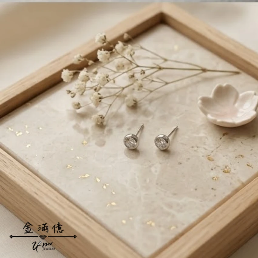 星芒璀璨鑽石耳環-PT950白金耳環_03