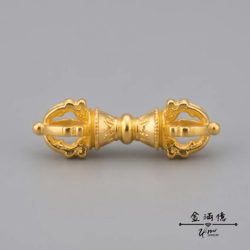 迷你金剛杵-黃金墜子